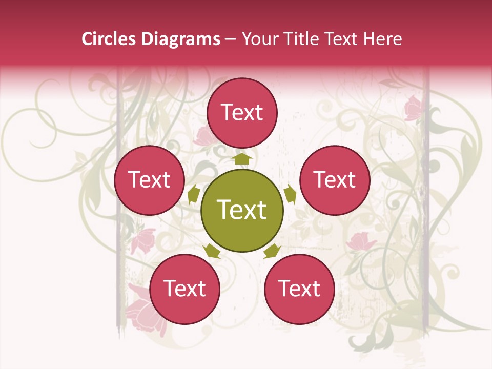 Scroll Paint Ornament PowerPoint Template