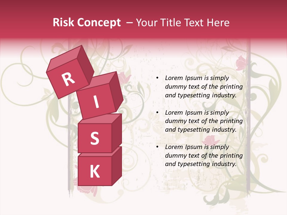 Scroll Paint Ornament PowerPoint Template