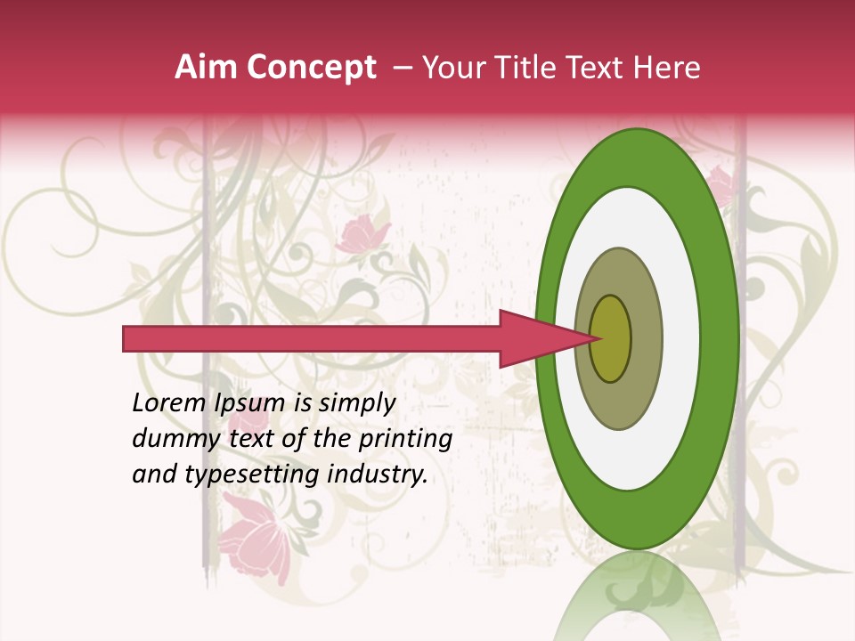 Scroll Paint Ornament PowerPoint Template