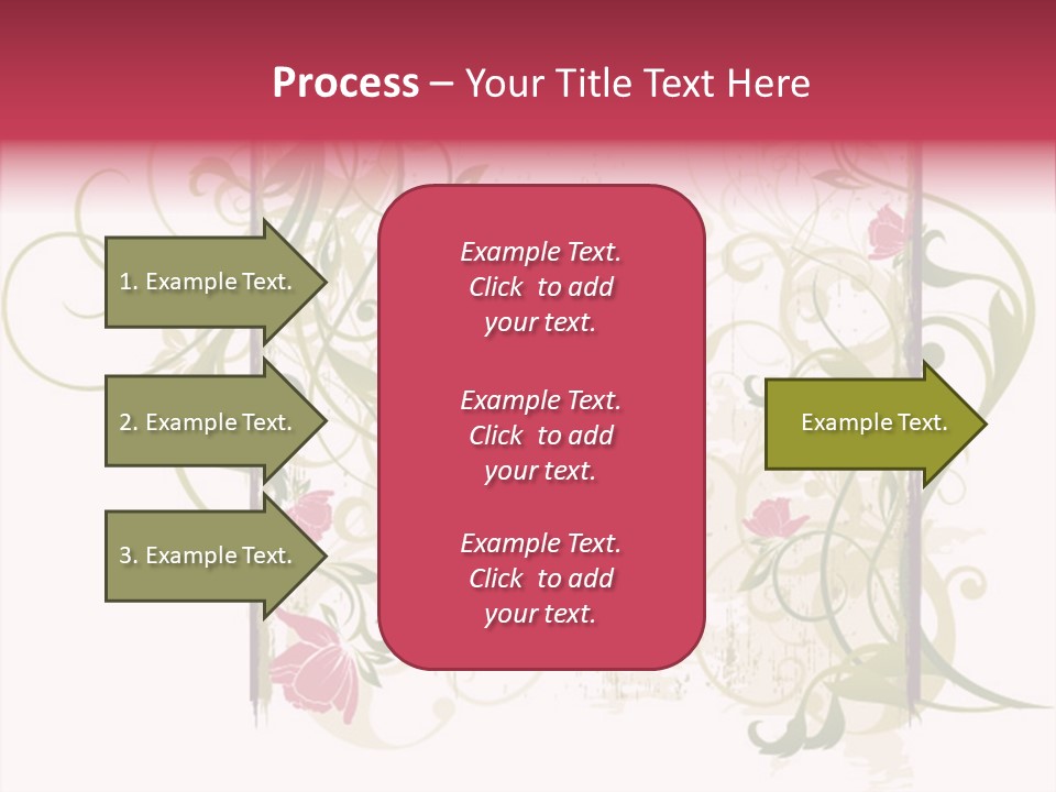 Scroll Paint Ornament PowerPoint Template