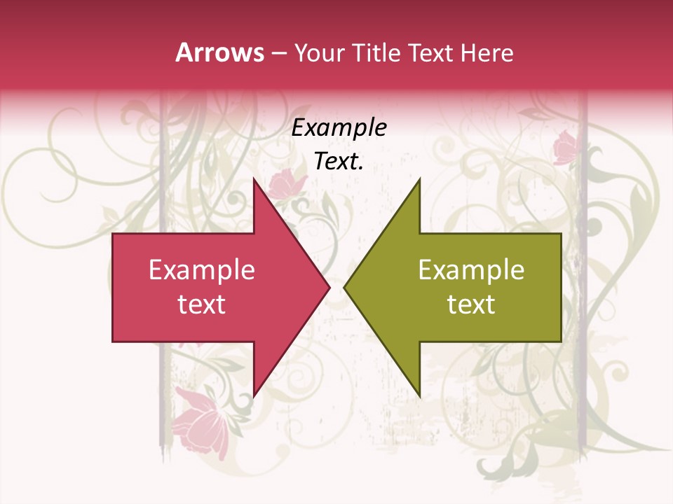 Scroll Paint Ornament PowerPoint Template