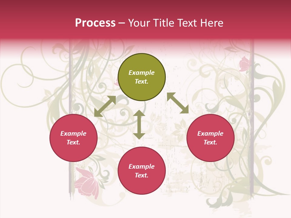 Scroll Paint Ornament PowerPoint Template