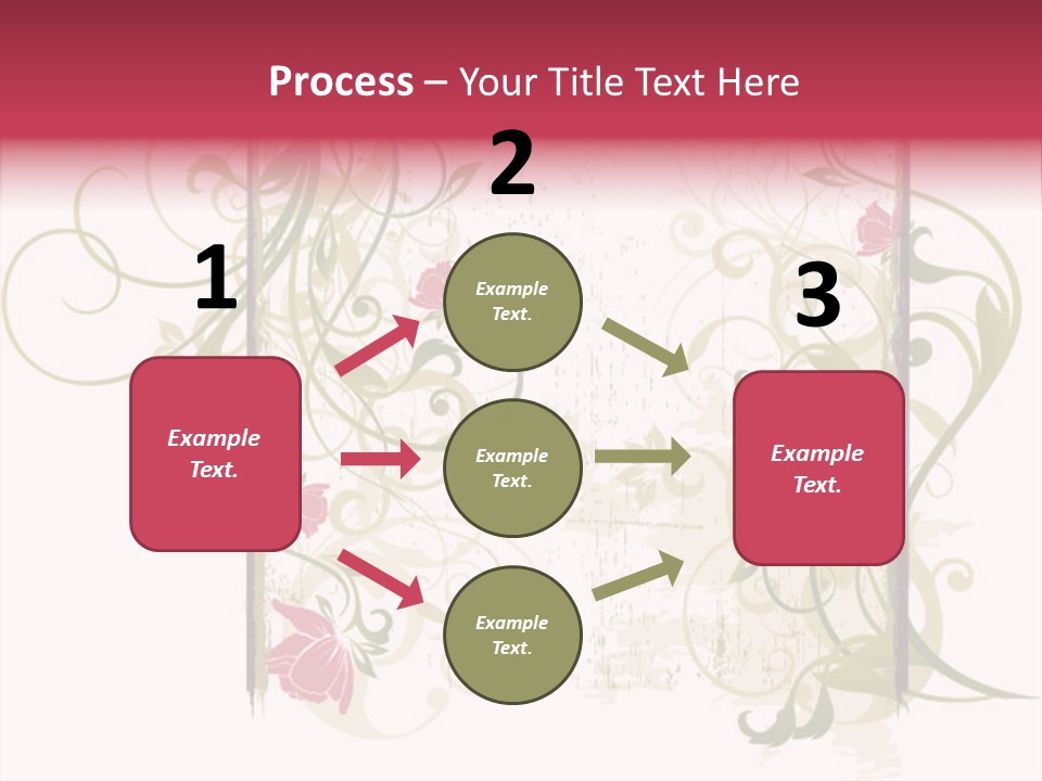 Scroll Paint Ornament PowerPoint Template