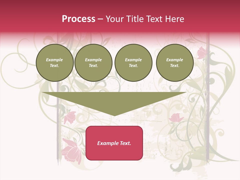 Scroll Paint Ornament PowerPoint Template