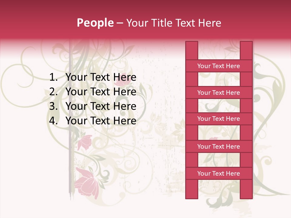 Scroll Paint Ornament PowerPoint Template