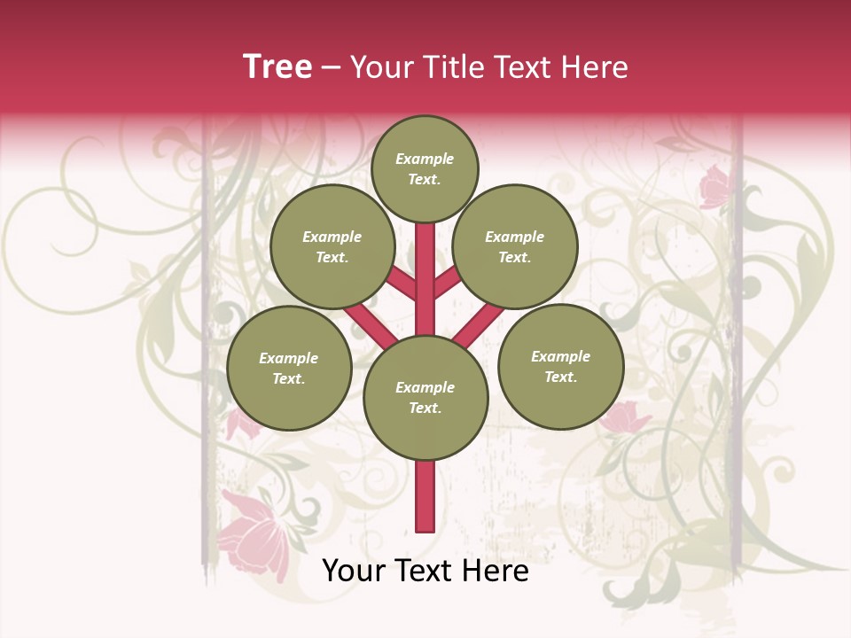 Scroll Paint Ornament PowerPoint Template