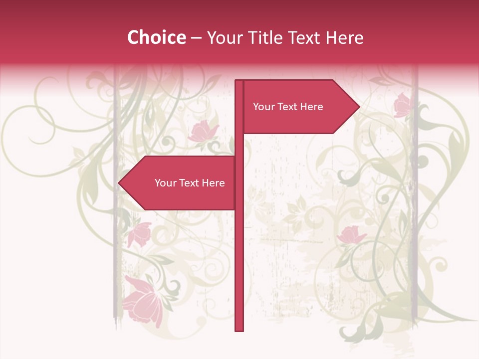 Scroll Paint Ornament PowerPoint Template