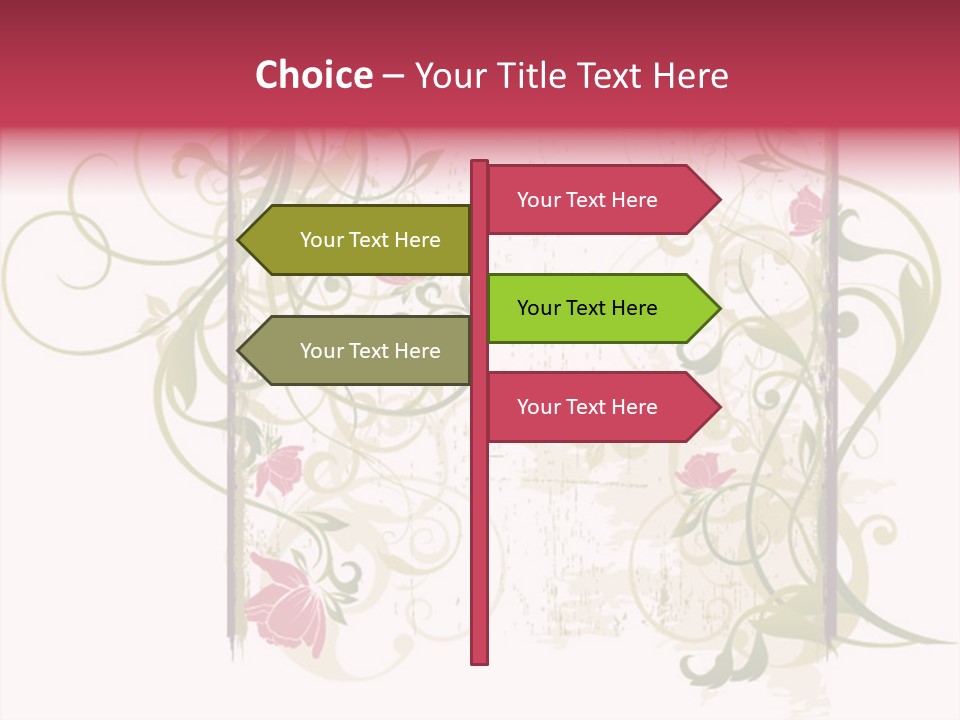 Scroll Paint Ornament PowerPoint Template