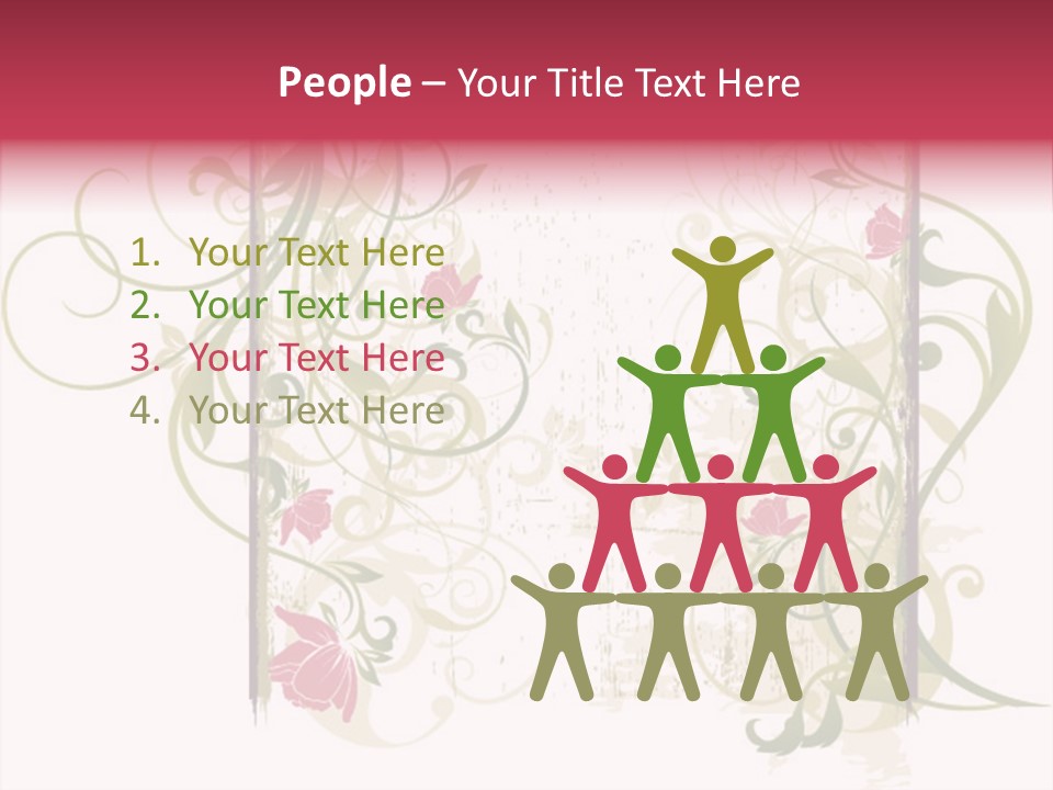 Scroll Paint Ornament PowerPoint Template