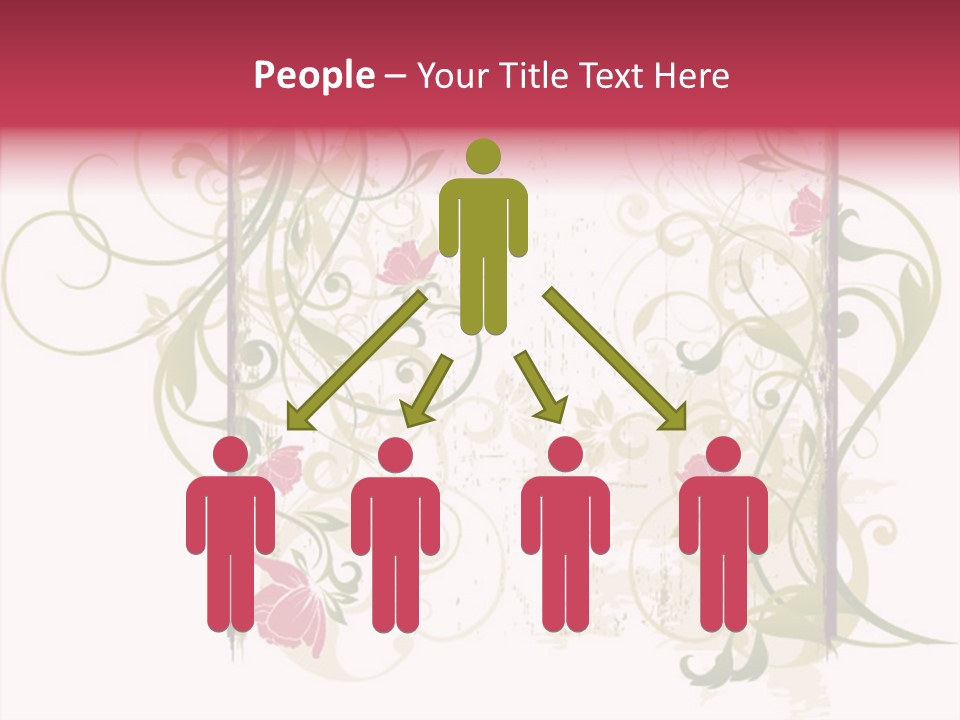 Scroll Paint Ornament PowerPoint Template