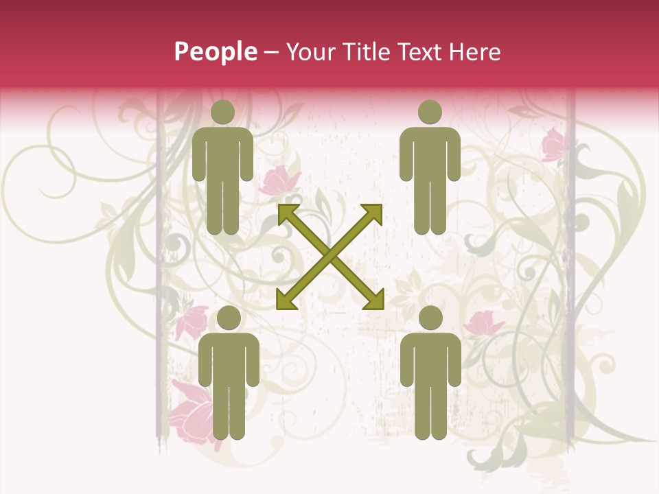 Scroll Paint Ornament PowerPoint Template