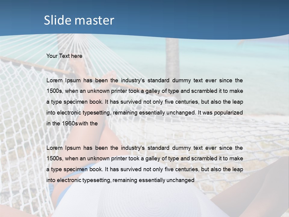 Trip Palm Hat PowerPoint Template