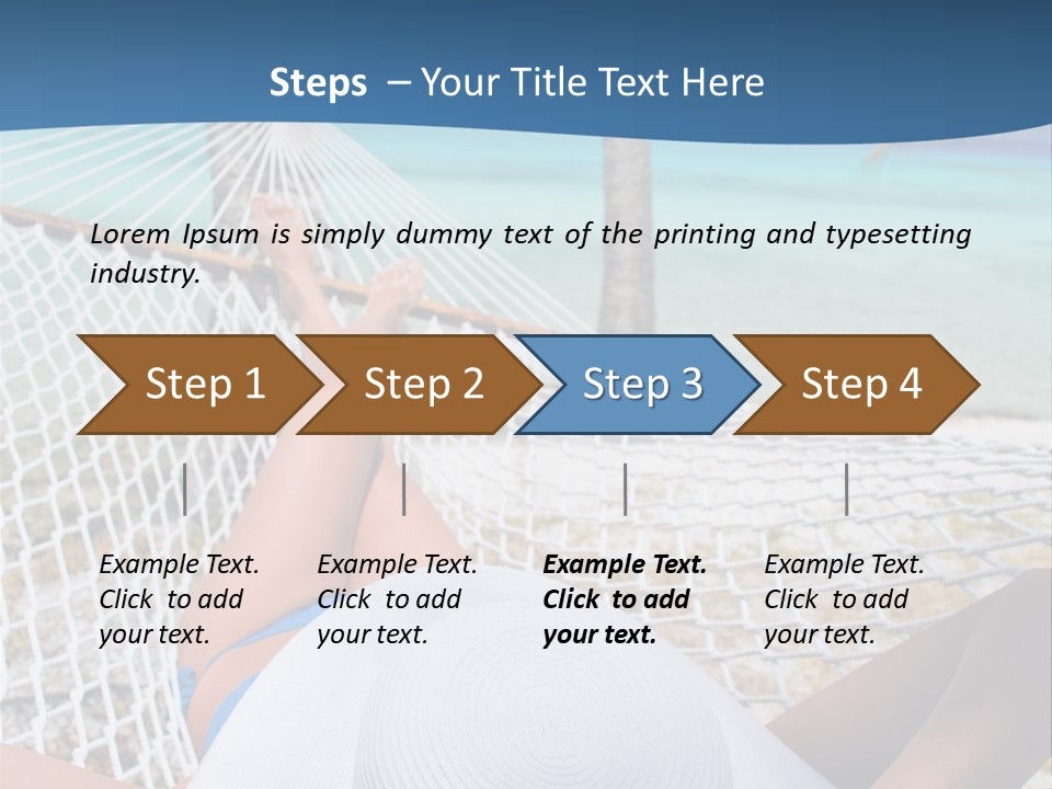 Trip Palm Hat PowerPoint Template