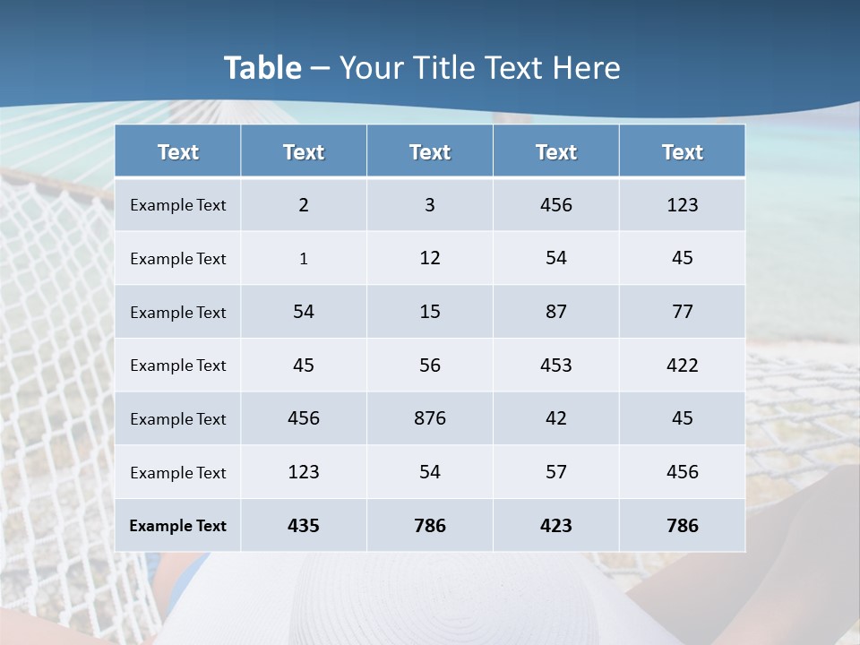 Trip Palm Hat PowerPoint Template