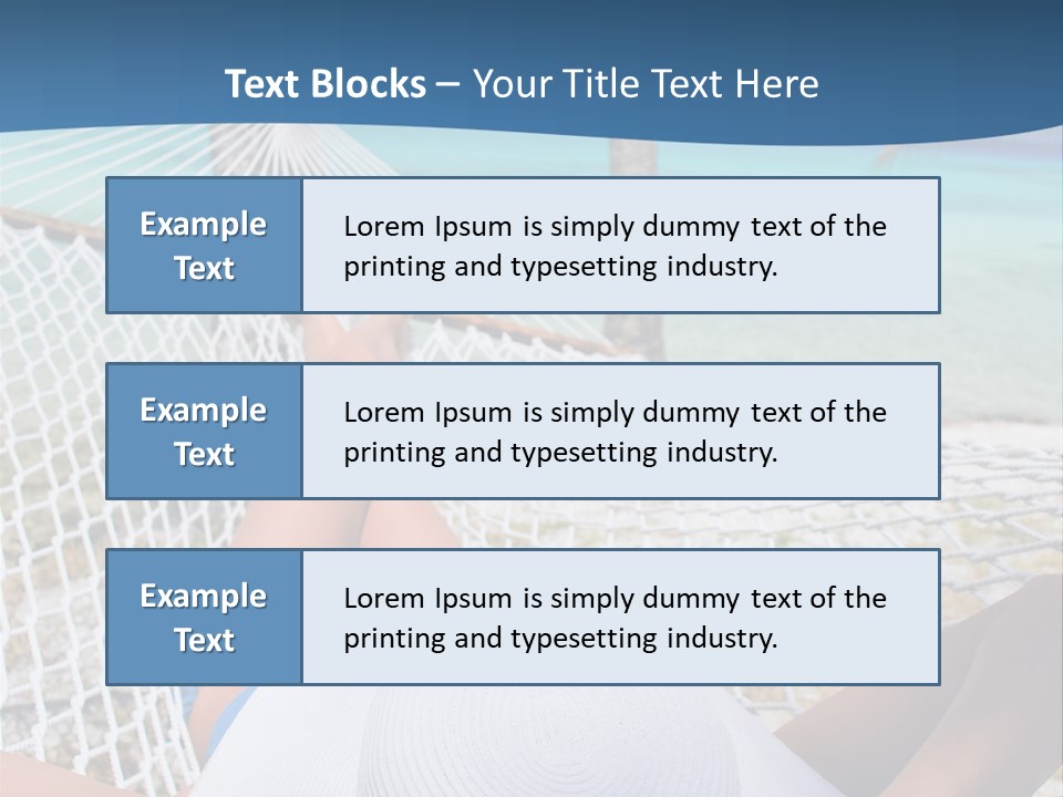 Trip Palm Hat PowerPoint Template