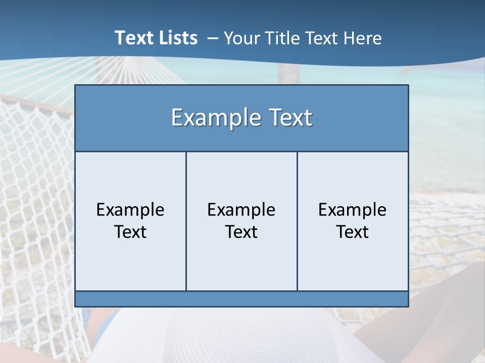 Trip Palm Hat PowerPoint Template