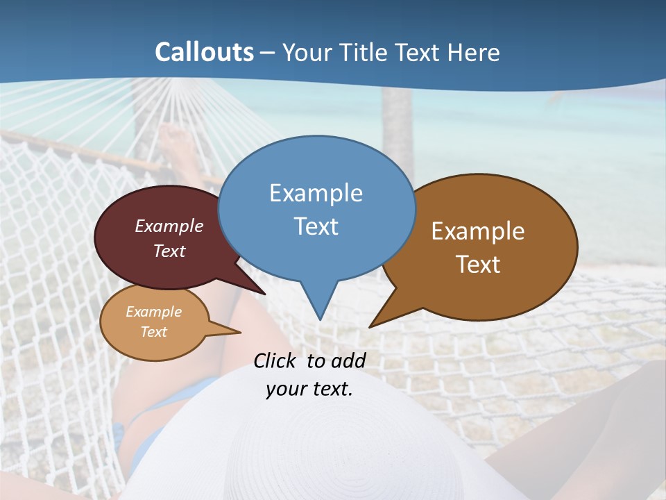 Trip Palm Hat PowerPoint Template