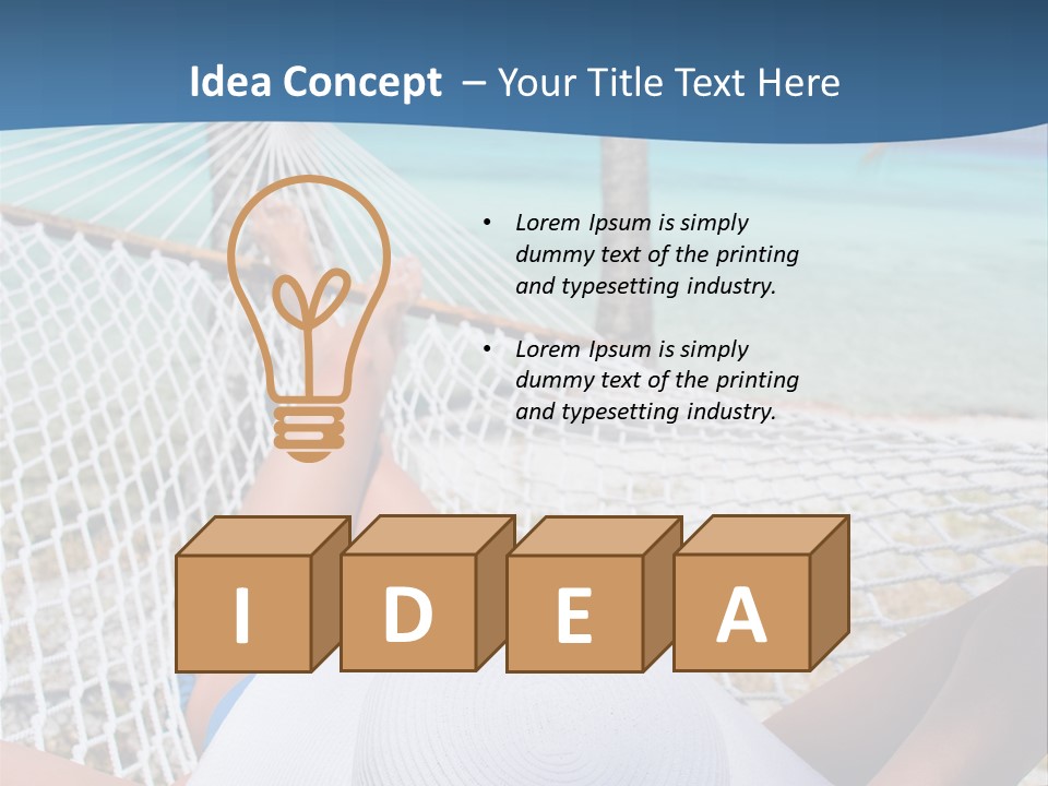 Trip Palm Hat PowerPoint Template