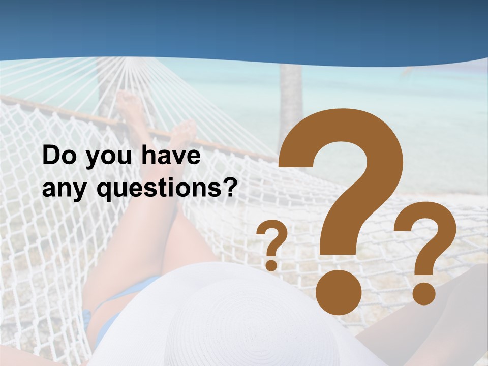 Trip Palm Hat PowerPoint Template