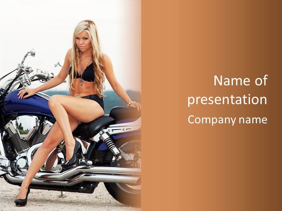 Model Black Custom PowerPoint Template