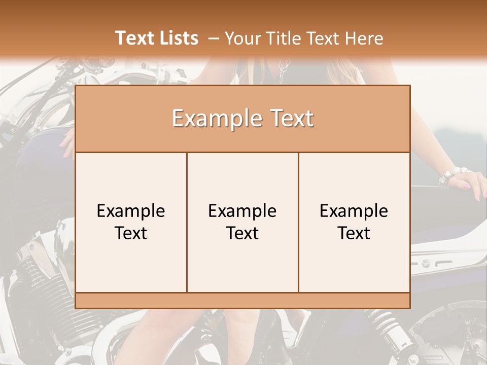 Model Black Custom PowerPoint Template