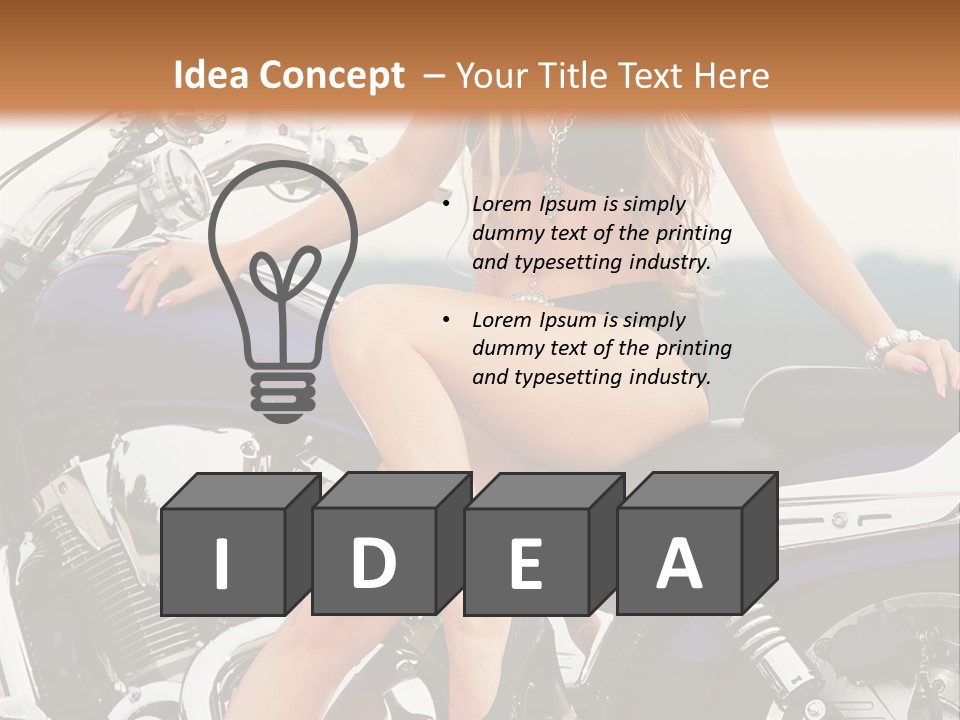 Model Black Custom PowerPoint Template