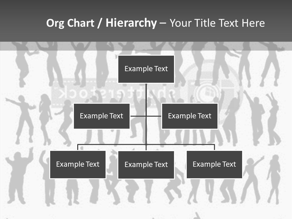 A Group Of People Silhouettes On A White Background PowerPoint Template