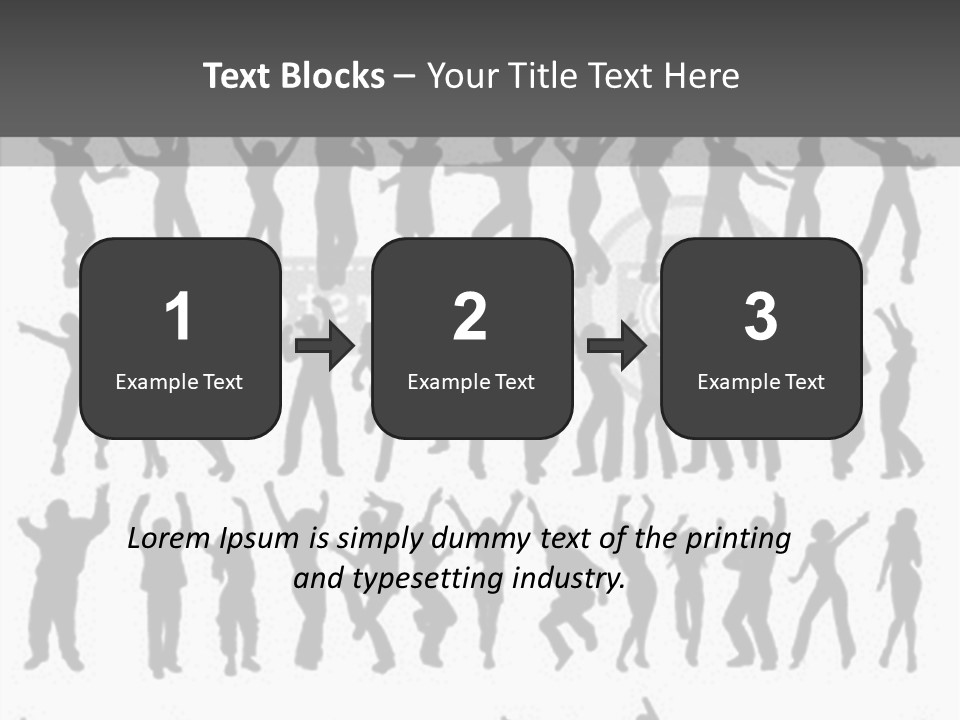 A Group Of People Silhouettes On A White Background PowerPoint Template