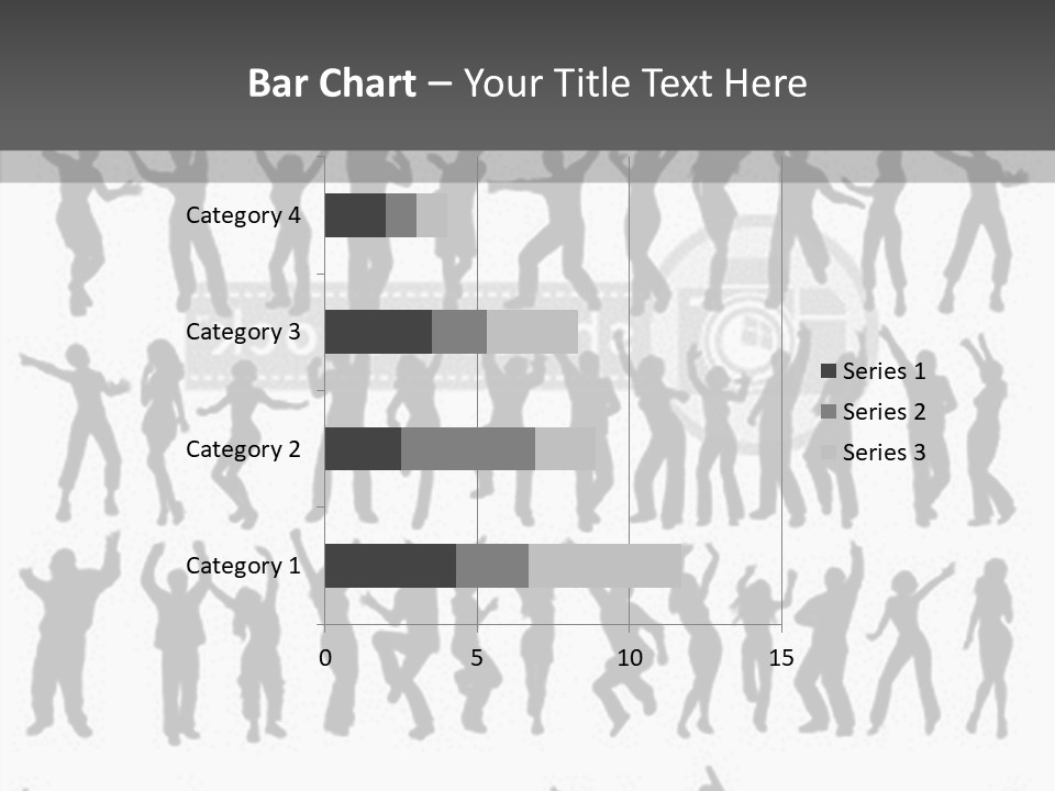 A Group Of People Silhouettes On A White Background PowerPoint Template