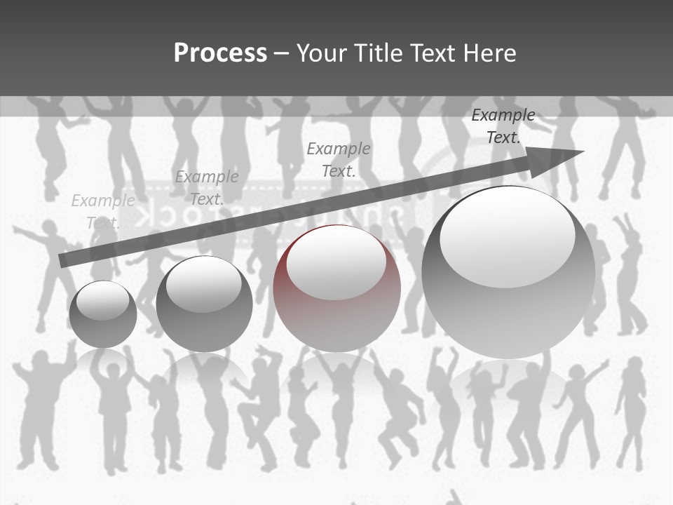 A Group Of People Silhouettes On A White Background PowerPoint Template