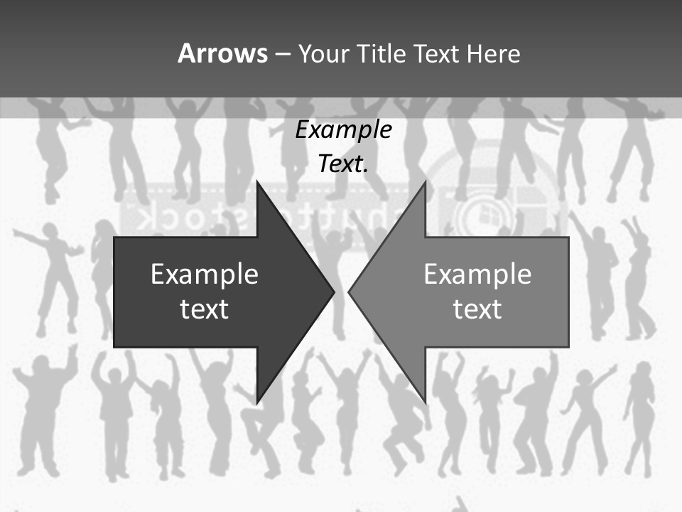 A Group Of People Silhouettes On A White Background PowerPoint Template