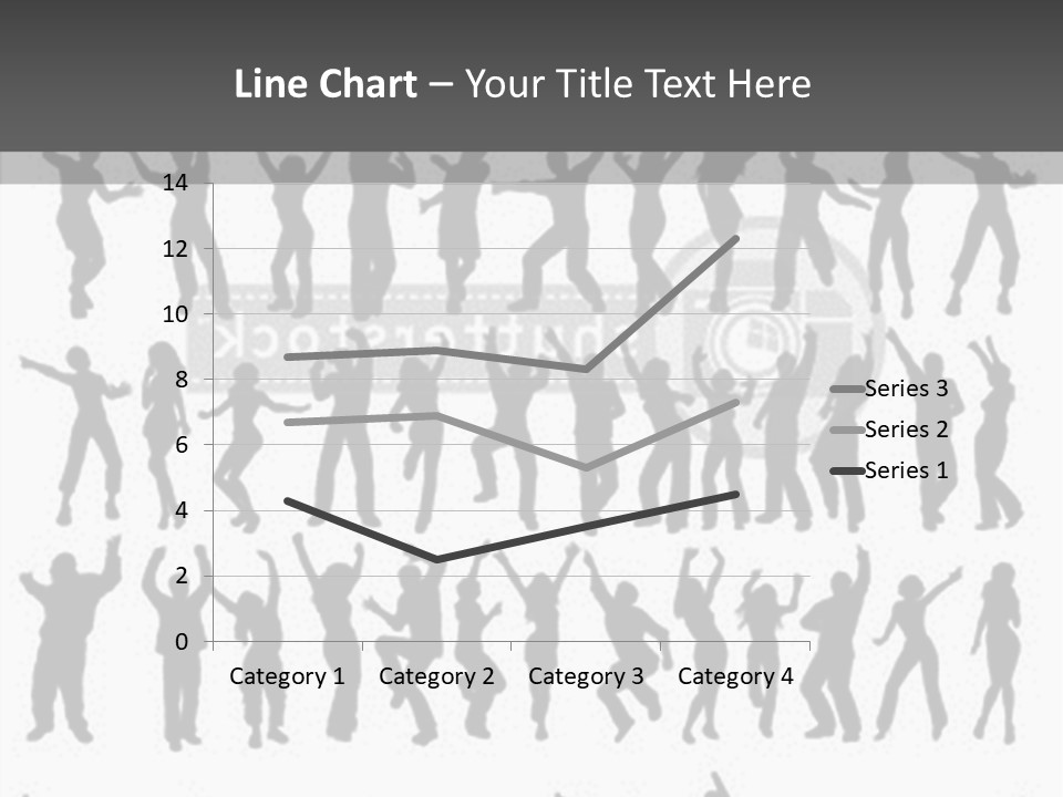 A Group Of People Silhouettes On A White Background PowerPoint Template