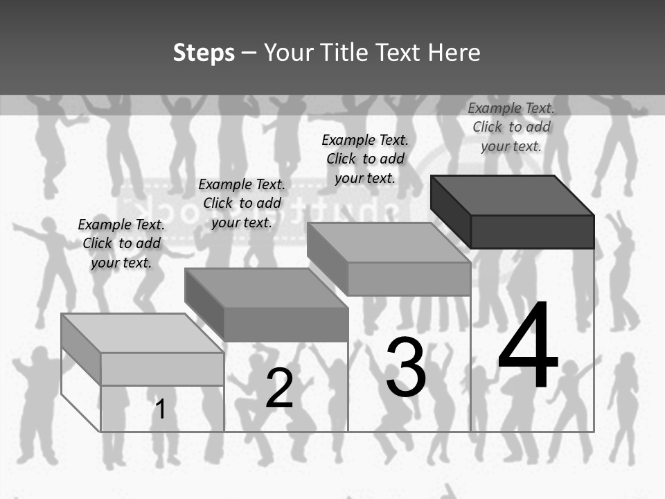 A Group Of People Silhouettes On A White Background PowerPoint Template