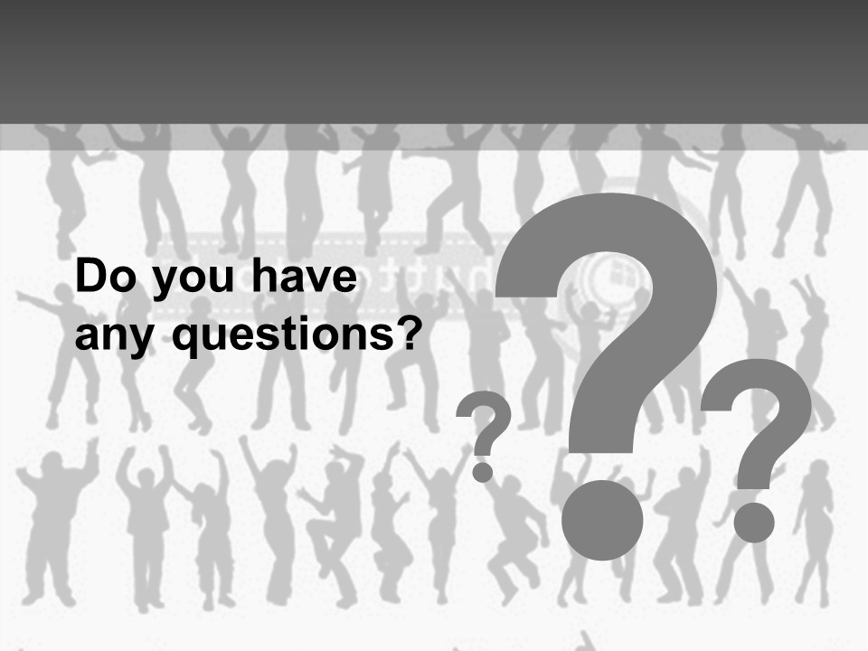 A Group Of People Silhouettes On A White Background PowerPoint Template