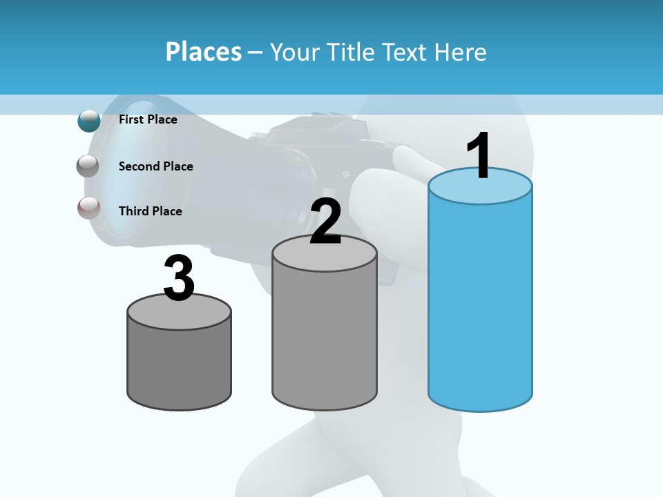 Camera Lens Character PowerPoint Template