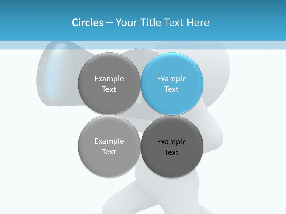 Camera Lens Character PowerPoint Template