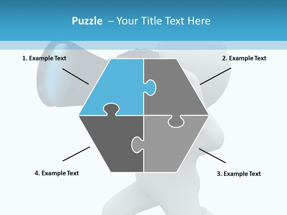 Camera Lens Character PowerPoint Template