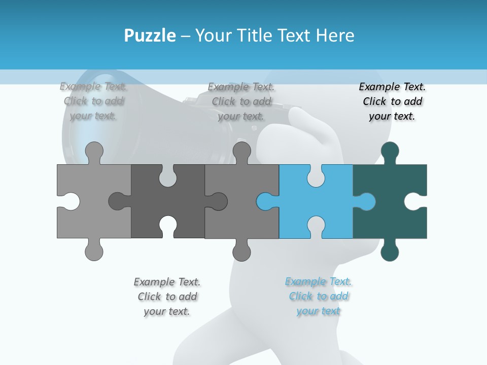 Camera Lens Character PowerPoint Template