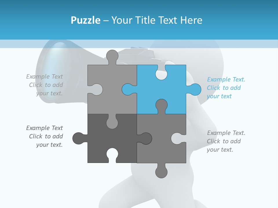 Camera Lens Character PowerPoint Template