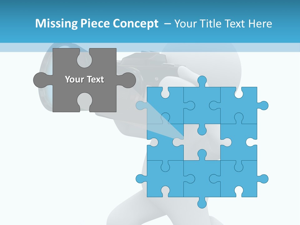 Camera Lens Character PowerPoint Template