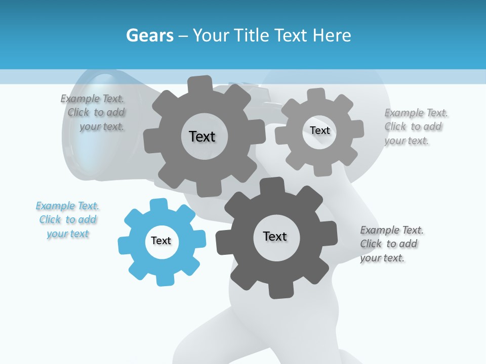 Camera Lens Character PowerPoint Template