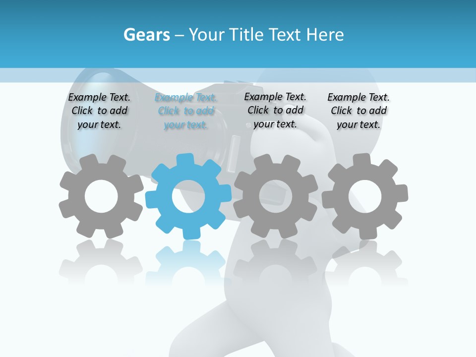 Camera Lens Character PowerPoint Template