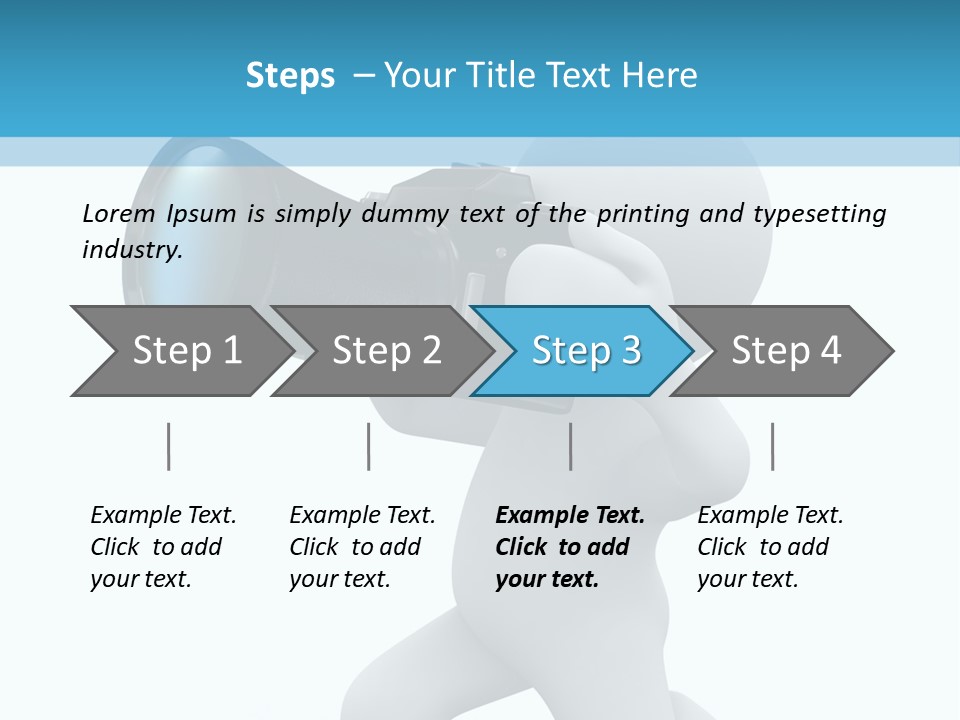 Camera Lens Character PowerPoint Template