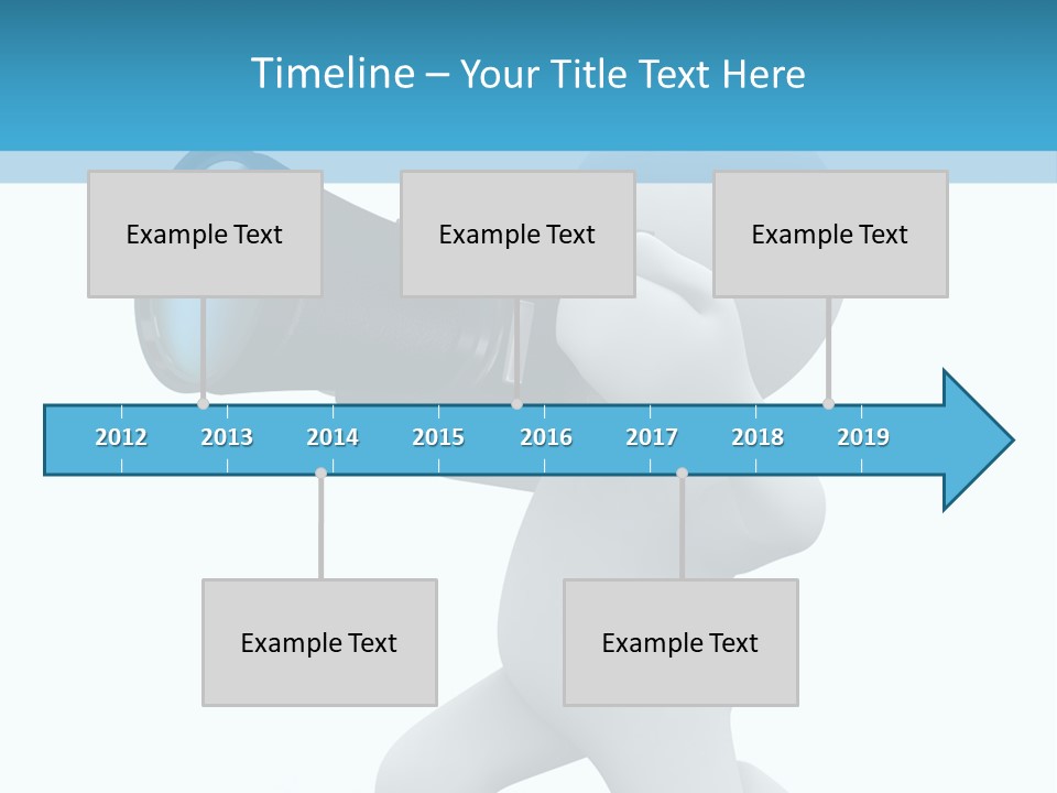 Camera Lens Character PowerPoint Template