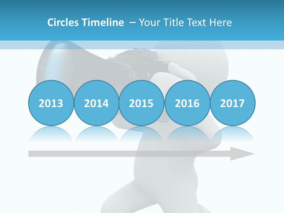 Camera Lens Character PowerPoint Template