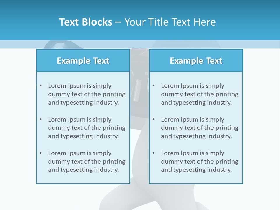 Camera Lens Character PowerPoint Template