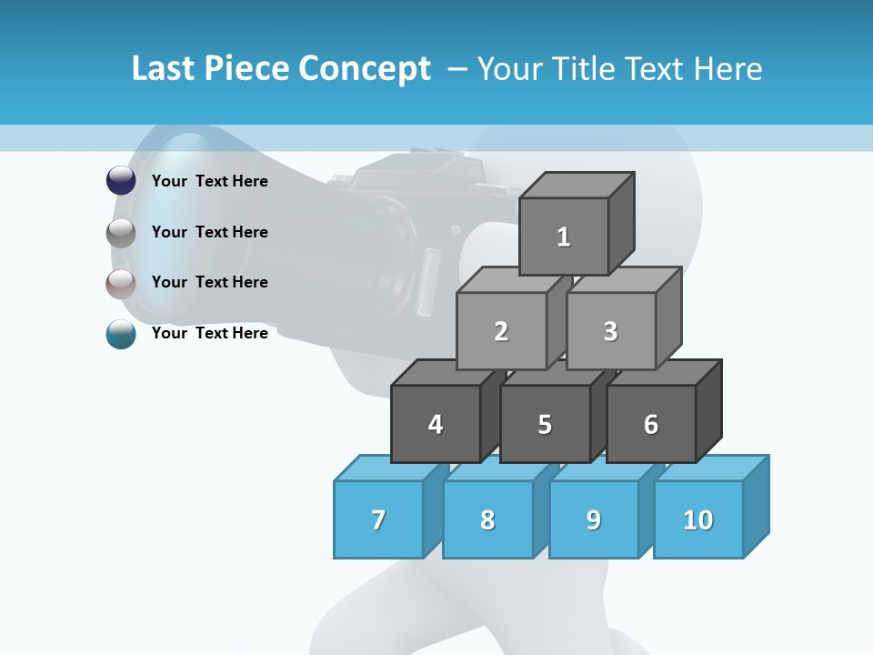 Camera Lens Character PowerPoint Template