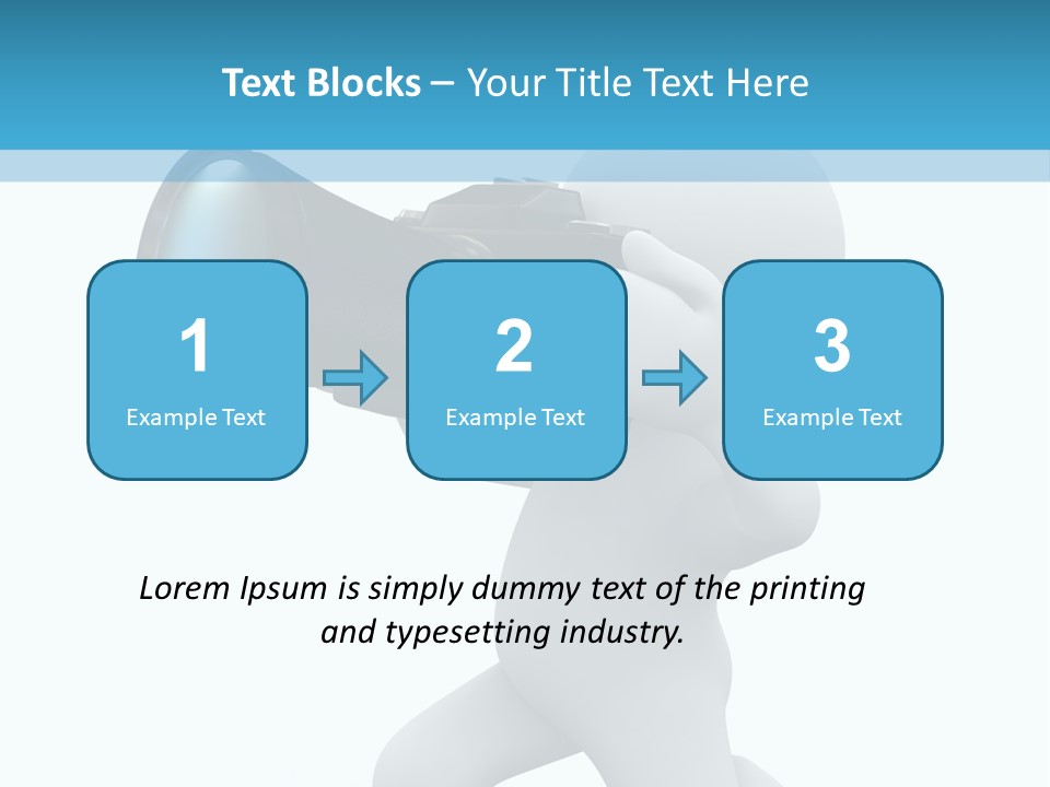 Camera Lens Character PowerPoint Template