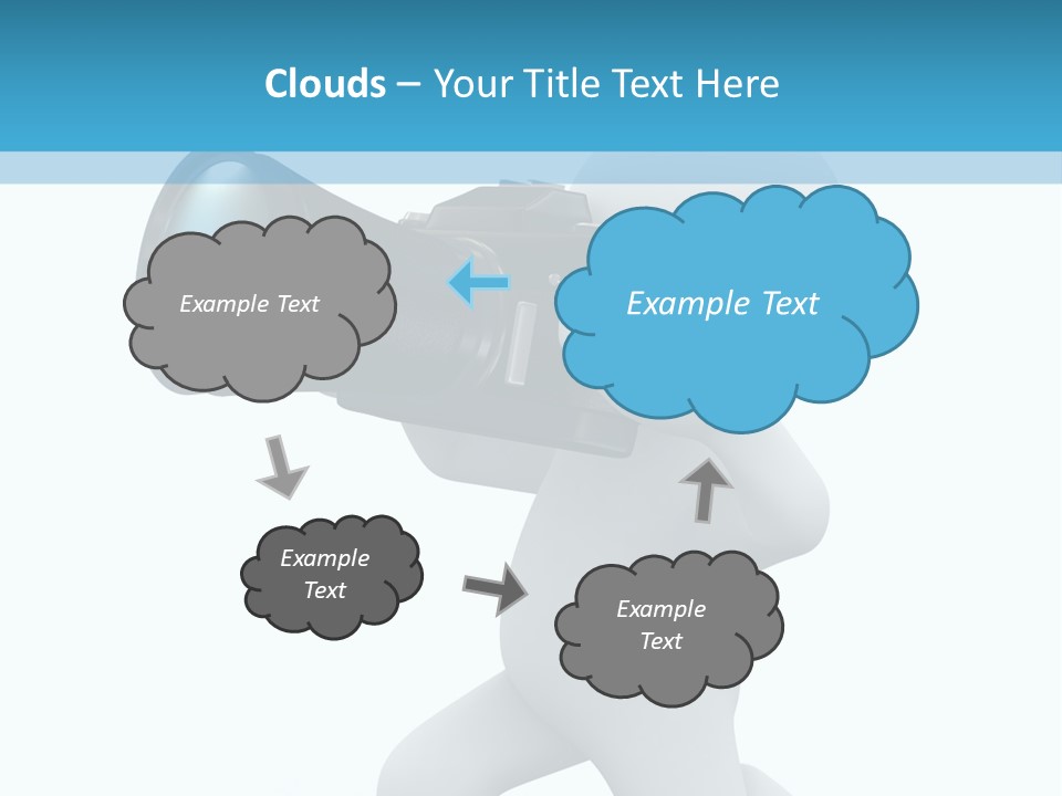 Camera Lens Character PowerPoint Template