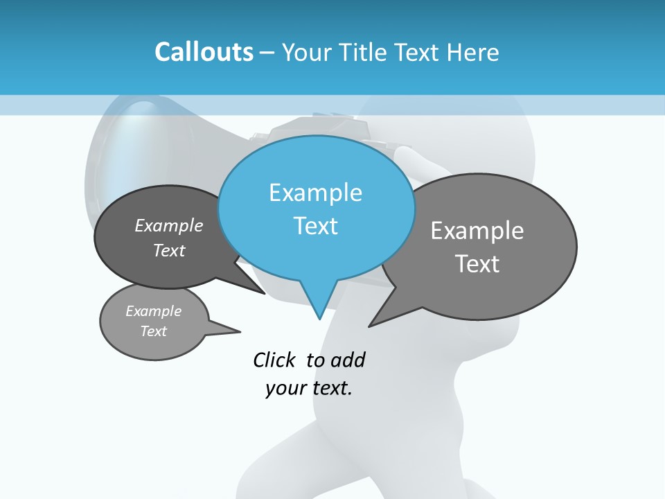 Camera Lens Character PowerPoint Template